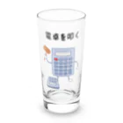 ハナのお店の電卓を叩く電卓 Long Sized Water Glass :front