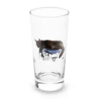 You and me !のあくびちゃん Long Sized Water Glass :front