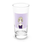 Hinanochin.shopのMs. Blonde Short Hair Long Sized Water Glass :front