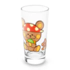 レタ(LETA)のぬいクマちゃんのキノコがり Long Sized Water Glass :front