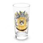 みきぞーん｜保護猫 ミッキー画伯と肉球とおともだちのmuchaguraainima Long Sized Water Glass :front