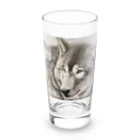 アラスカ野生動物画家きむらけいのWinds of the Wild Long Sized Water Glass :front