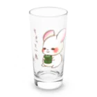 ゆめうさぎShopのみるくと一緒にちょっと一息 Long Sized Water Glass :front