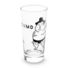 ぽぴーぴぽーのSUMO  Long Sized Water Glass :front