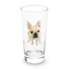 フレンチブルドッグのひまわりのフレンチブルドッグと乾杯 Long Sized Water Glass :front