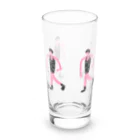 clareclaredoodleのwalking ladies water glass ロンググラス前面