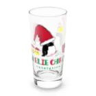 LittleLoroのUGLY ADELIE CHIRISTMAS 0586 アデリーペンギン サンタ帽子 横並び Long Sized Water Glass :front