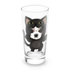 みきぞーん｜保護猫 ミッキー画伯と肉球とおともだちのmaruku Long Sized Water Glass :front