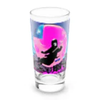 MedicalKUNの圧倒的芸術感の月夜の忍者★ Long Sized Water Glass :front