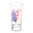 Owl's Dream　アウルズドリームのpurple rose lady Long Sized Water Glass :front