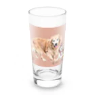 アウトドア大好き秋田犬の◇G・レトリバー大すき🐾◇ Long Sized Water Glass :front