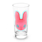 ✨🌈✨ユラクラカン🇯🇵 ✨🌈✨のつよつよ！ピンクのうさぎさん！ Long Sized Water Glass :front