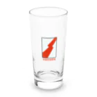 Rail Square の【鉄道標識シリーズ】架線終端標識(文字入り) Long Sized Water Glass :front