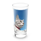 棕櫚竹工房の青空にゃんこ Long Sized Water Glass :front