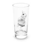 j8ie de vivre♪のうさぎ　ローアングル Long Sized Water Glass :front