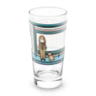 umi_comicのバス停 Long Sized Water Glass :front