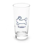 なでしこ@デザインのドット絵うさぎ Long Sized Water Glass :front