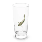 MAYAのカモ柄錦鯉（柄細かめ） Long Sized Water Glass :front