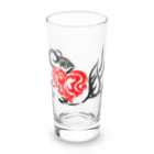 mouthの干支(トライバルデザイン・ネズミ) Long Sized Water Glass :front