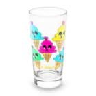 Future Starry Skyのソフトクリーム🍦 Long Sized Water Glass :front
