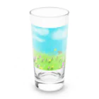 Muucunn の空とうさぎと蝶々 Long Sized Water Glass :front