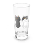 お髭ちゃんのおみせ。のおしゃれにゃんず Long Sized Water Glass :front