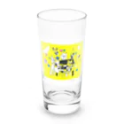 タナカミノルのユーモアイラストショップのキャット テーブル Long Sized Water Glass :front