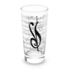 音楽っていいなのト音記号のような、何か Long Sized Water Glass :front