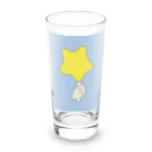 みにゆん　ねこのGood night, puppy ~ blue Long Sized Water Glass :front