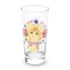 INUMAN WORLDのアネモネにゃんこ Long Sized Water Glass :front