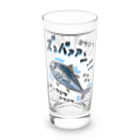 かいほう屋のクロマグロ「ズッバァアン」オノマトペ Long Sized Water Glass :front