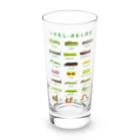 さちこの生物雑貨のイモムシ・けむし図鑑(文字緑) Long Sized Water Glass :front