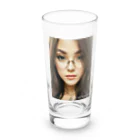 リナックス研究会の眼鏡の女 Long Sized Water Glass :front