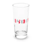 壱岐・八幡まちづくり協議会のはらほげ地蔵（モダン）レッド Long Sized Water Glass :front