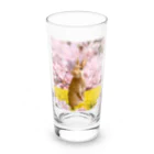 うさぎのうみちゃんねるショップのお花見うさぎ-うさぎのうみ Long Sized Water Glass :front