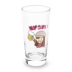 酒が好きな女子のビール女子グッズ Long Sized Water Glass :front