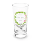 PALA's SHOP　cool、シュール、古風、和風、の幸福を運ぶ鳥「Just the way you are」 Long Sized Water Glass :front