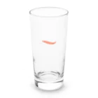 free_bat24のサーモンの切り身と米粒。 Long Sized Water Glass :front