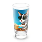 じょんすたいるのPopcorn Cat Long Sized Water Glass :front