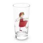 かとう・さくらの赤いワンピースちゃん Long Sized Water Glass :front