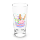 Rabbitflowerのうさカップアイス Long Sized Water Glass :front