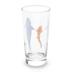 miyaura-1010のくっつきコバンザメ Long Sized Water Glass :front