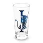 三宅 唯の波動関数の猫：青シンプル Long Sized Water Glass :front