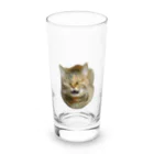 桃くるみSHOPのアハハにゃん(おててないない) Long Sized Water Glass :front