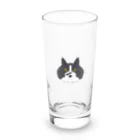 もふもふはちわれずの片髭ハチ子 Long Sized Water Glass :front