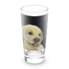 チョークアートグッズ😊のチョークアート　子犬🐶 Long Sized Water Glass :front