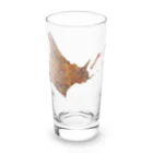 Yanagiya Kosanjiの北海道_TextMap_木目調 Long Sized Water Glass :front