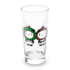 💚ぱなえてんてー💚の春夏秋冬パンダさん Long Sized Water Glass :front