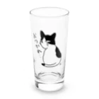 あけびの癒しのハチワレ猫さん Long Sized Water Glass :front