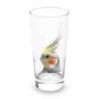 オカメ日記chのオカメインコのグッズ Long Sized Water Glass :front